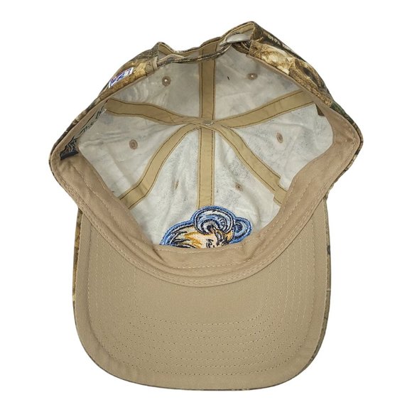 Rams Patch Logo Camo Truck Strap Cap Trucker Baseball Hat Cotton The Game - Picture 5 of 12